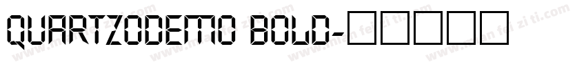QUARTZOdemo Bold字体转换